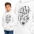 Bluza z kapturem dziecięca Patriotyczna B-H-O NAPIS CZARNY